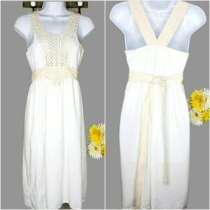 Anthropologie Amadi crochet boho dress size small